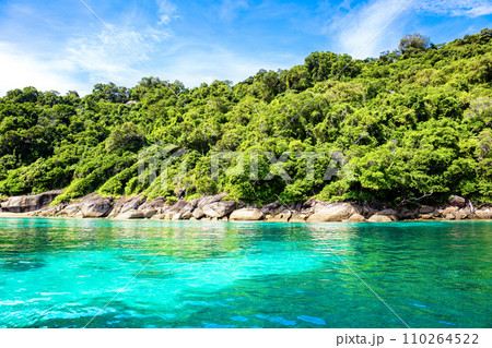 Beautiful panoramic tropical landscape of the Similan Islands, Thailand 110264522