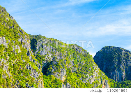 Beautiful tropical landscape of the Maya Bay in the Phi Phi Islands in Thailand 110264695