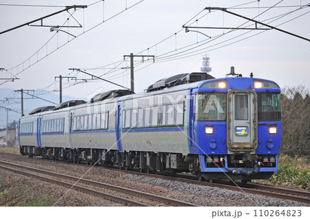 函館本線　深川ー妹背牛　JR北海道　キハ183系　サロベツ 110264823