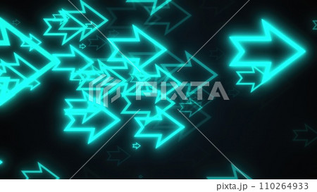 Outline neon arrows 110264933