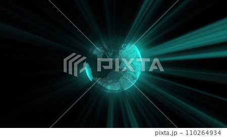 Blue particle Earth Blue particle Earth 110264934