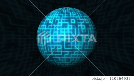 Abstract digital sphere Abstract digital sphere 110264935