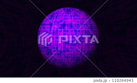 Abstract digital sphereのイラスト素材 [110264943] - PIXTA