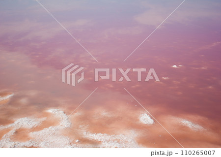 Rose water salt lake, extraction of sea salt - landscape background Rose water salt lake, extraction of sea salt - landscape background 110265007