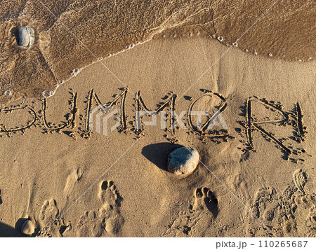 summer on the sand on the beach rest travel sea summer on the sand on the beach rest travel sea 110265687