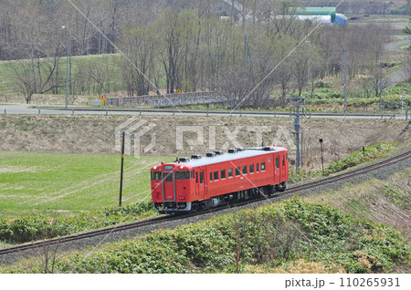 根室本線　下金山ー山部　JR北海道　キハ40-1758（釧路） 110265931