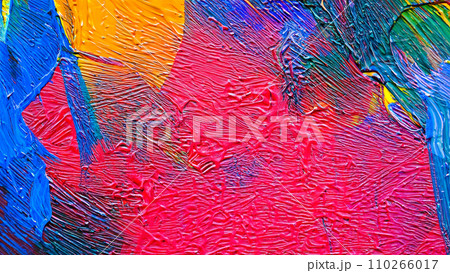 抽象的な油絵のクローズアップ 110266017