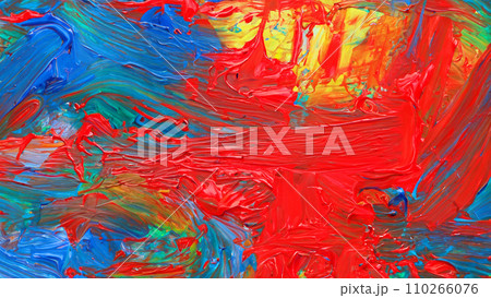 抽象的な油絵のクローズアップ 抽象的な油絵のクローズアップ 110266076