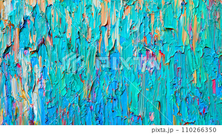抽象的な油絵のクローズアップ 抽象的な油絵のクローズアップ 110266350