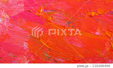 抽象的な油絵のクローズアップ 110266400