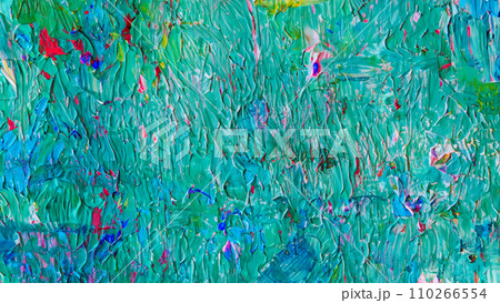 抽象的な油絵のクローズアップ 110266554