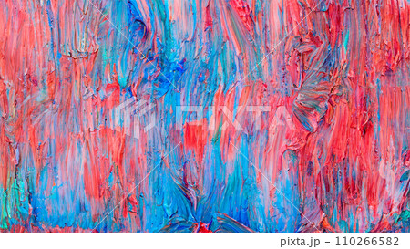 抽象的な油絵のクローズアップ 110266582