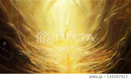 未知の生物のいる異世界の風景 AI画像 未知の生物のいる異世界の風景 AI画像 110267423