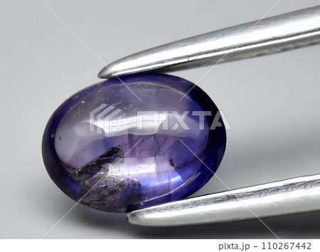natural blue sapphire gem on the background natural blue sapphire gem on the background 110267442