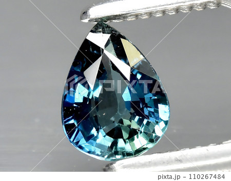 natural blue sapphire gem on the background natural blue sapphire gem on the background 110267484