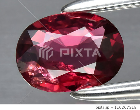 natural red ruby gem on the background natural red ruby gem on the background 110267518