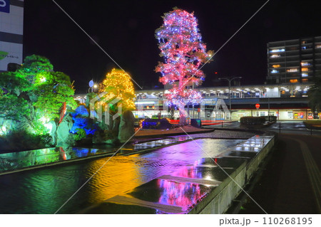 中津駅南口夜景（イルミネーション・中津市） 110268195