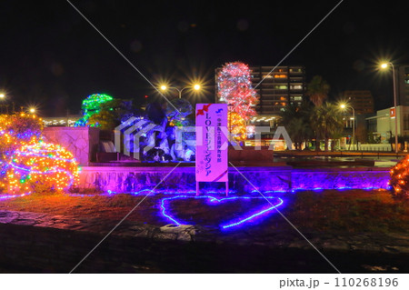 中津駅南口夜景（イルミネーション・中津市） 110268196