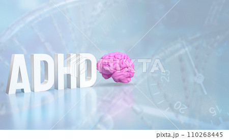 The ADHD for medical or education concept 3d rendering. The ADHD for medical or education concept 3d rendering. 110268445