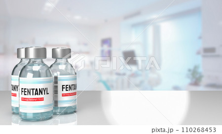 The fentanyl for medicine or drug concept 3d...のイラスト素材 [110268453] - PIXTA
