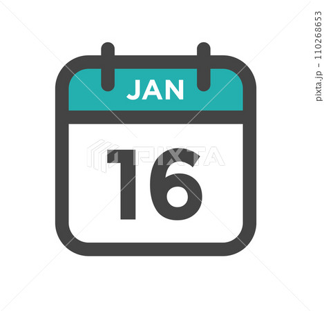 January 16 Calendar Day or Calender Date for Deadlines or Appointment 110268653