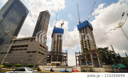 Skyscrapers of Jakarta, the capital of Indonesia, on a sunny day. Skyscrapers of Jakarta, the capital of Indonesia, on a sunny day. 110268699