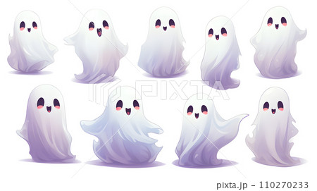 かわいいオバケのイラスト かわいいオバケのイラスト 110270233