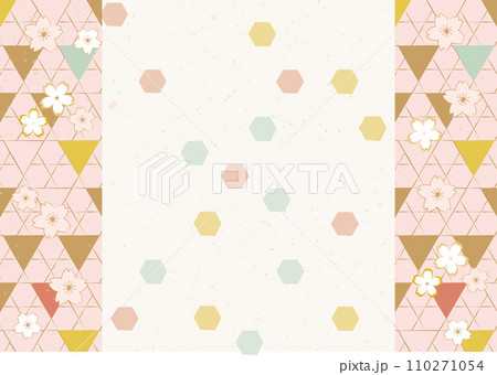 桜　春　和柄　背景イラスト 110271054