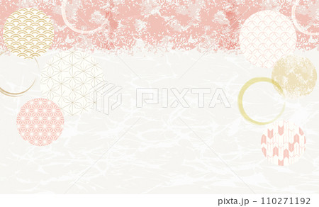 桜　春　和柄　背景イラスト 110271192