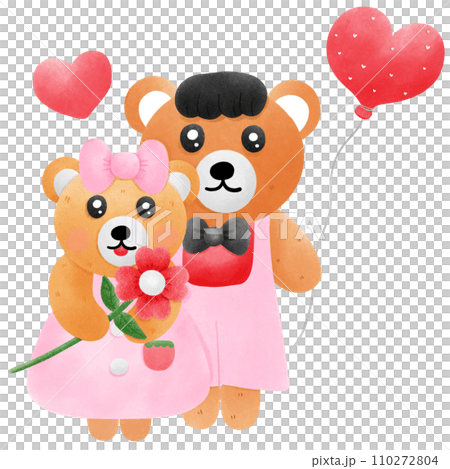 Bear with transparent ball Bear has love Bear with transparent ball Bear has love 110272804