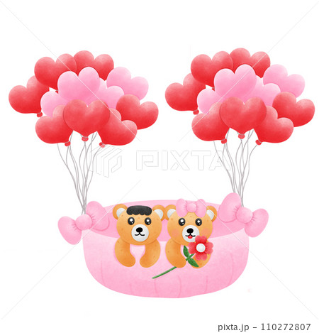 Bear with transparent ball Bear has love Bear with transparent ball Bear has love 110272807