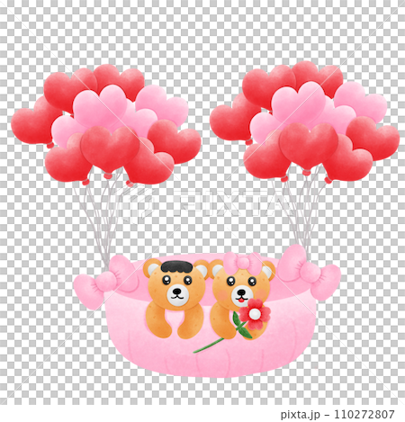 Bear with transparent ball Bear has love Bear with transparent ball Bear has love 110272807