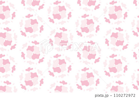 ピンクの花のパターン背景 110272972