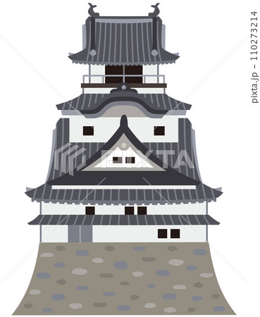 高知城　観光名所　天守閣　素材 110273214