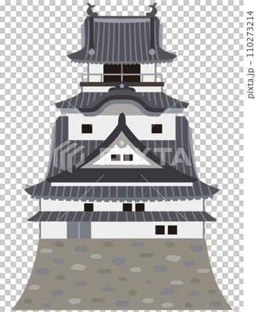 高知城　観光名所　天守閣　素材 110273214