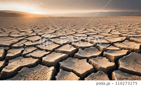 乾燥した大地 110273275