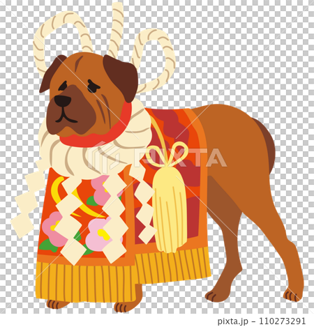 Tosa Inu Kochi Prefecture Tourism Specialty Product Material 110273291