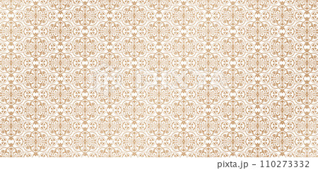 Seamlessly damask wallpapers vintages styles golden patterned vector illustrations for textile wall papers, books cover, Digital interfaces, prints templates material cards invitation, wrapping papers Seamlessly damask wallpapers vintages styles golden patterned vector illustrations for textile wall papers, books cover, Digital interfaces, prints templates material cards invitation, wrapping papers 110273332