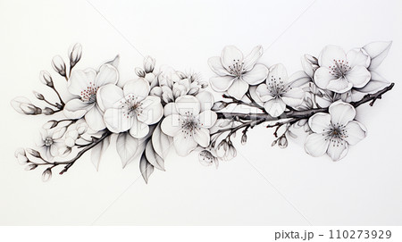 満開の桜の花