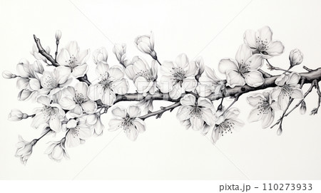 満開の桜の花