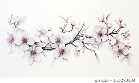 満開の桜の花