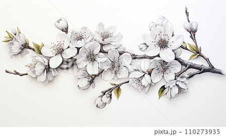 満開の桜の花