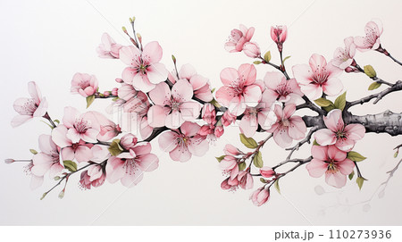 満開の桜の花
