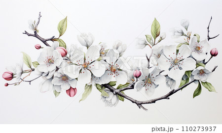 満開の桜の花