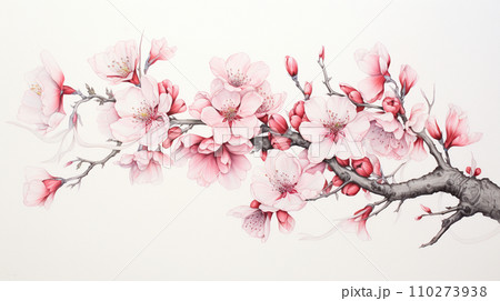 満開の桜の花