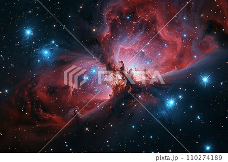 銀河の創造 宇宙の奥深くの星間雲 AI画像 8 110274189