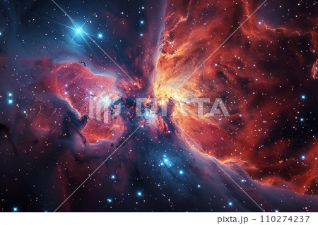 銀河の創造 宇宙の奥深くの星間雲 AI画像 32 銀河の創造 宇宙の奥深くの星間雲 AI画像 32 110274237