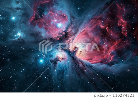 銀河の創造 宇宙の奥深くの星間雲 AI画像 105 銀河の創造 宇宙の奥深くの星間雲 AI画像 105 110274323