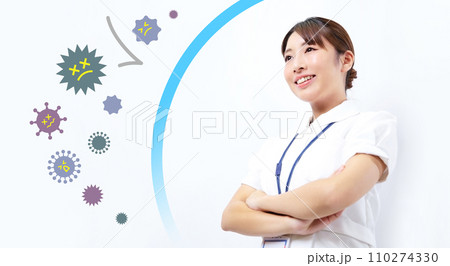 ウィルスに強い看護婦のイメージ 110274330