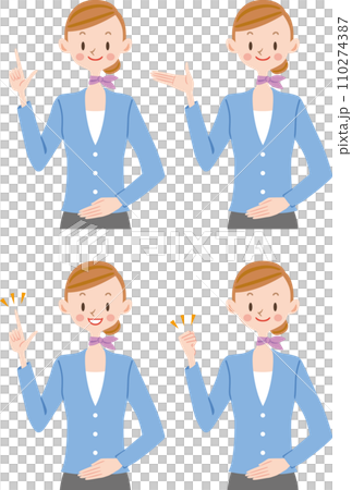 案内　女性販売員 110274387